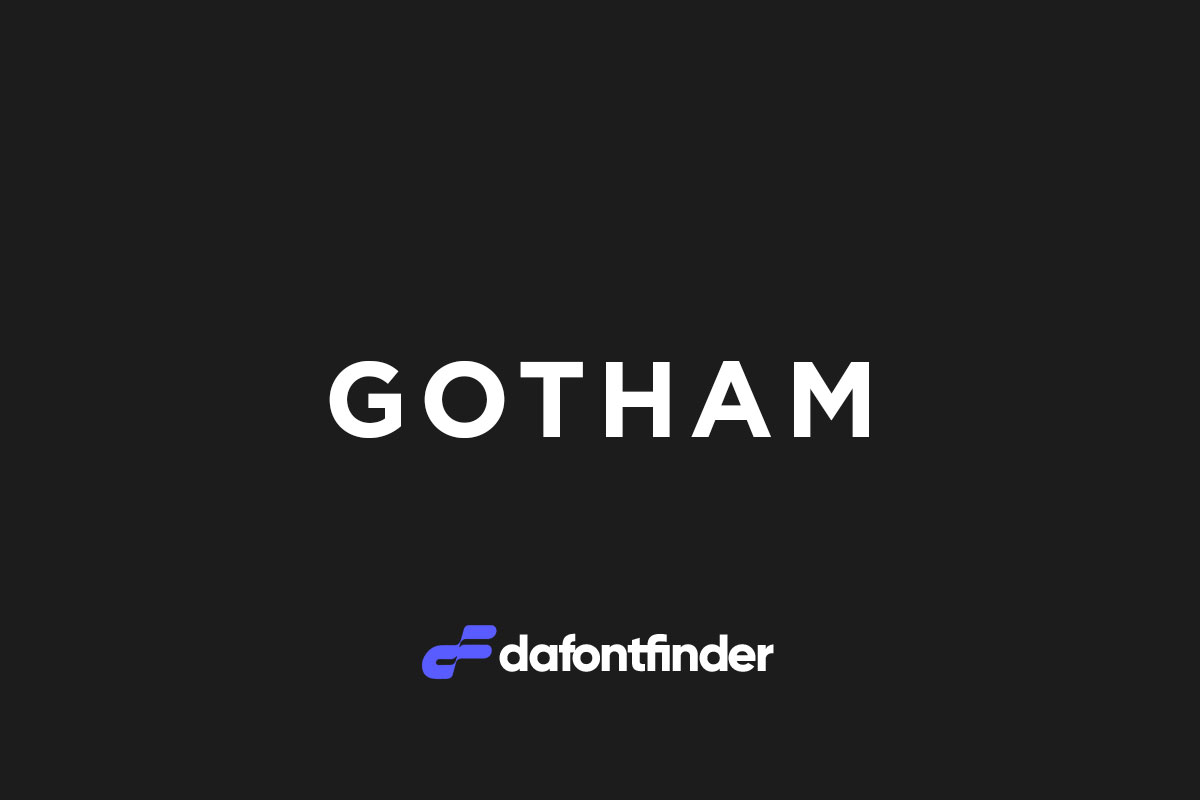 Gotham Font Free Download - Dafont Finder